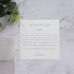 Square Invitation Card with Vellum Paper Envelope Elegant Invitation Customized